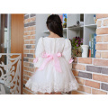 hot sale classic design baby girls party dress/wedding dress/princess dress appliqued bow Embroidery dress